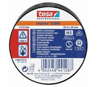 Tesa 53988-00138-00 53988-00138-00-Cinta Aislante Homologada Serie 53988-25m x 25mm Negro, Not_Applicable
