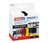 tesa Cinta de cierre On & Off 55229-00000-02 Extra fuerte 1 m x 50 mm Negro