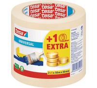 Tesa® 55338 Cinta De Enmascarar Universal Beige 30mm X 50m Paquete De 3
