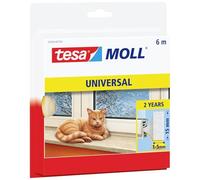 TESA 55604 WS - Sello de espuma tesamoll® Universal, 6 m, ancho, blanco
