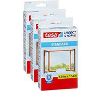 Tesa 55672-00020-03 Mosquitera Para Ventanas Calidad Estándar, Color Blanco, 1,30m x 1,50m, 1