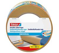 Tesa 56172-00004-11 56172-00005-01 Cinta doble cara Universal 25m x 50 mm beige, Standard, 25 m x 50 mm