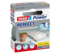 TESA 56341 GR - Cinta de tela TESA EXTRA POWER® PERFECT, 2,75 m x 19 mm, gris