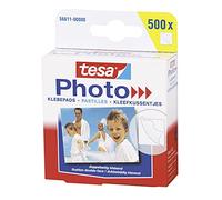 Tesa 56611-00000-00 - Paquete de 500 etiquetas adhesivas para fotos, transparente