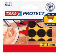 tesa 57892-00001-01 Fieltro Antirasguño Diametro, Marrón, 18mm