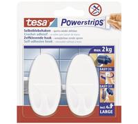Tesa gancho autoadhesivo blanco 2 kg (2 unidades)
