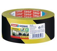 tesa 58133-00000-00-50 mm x 66 m de cinta adhesiva de peligros - / negro (6 rollos) amarillo
