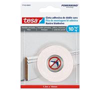 TESA 77742-00001-00 - Cinta Adhesiva de Doble Cara, 1.5 x 19 mm, Blanco