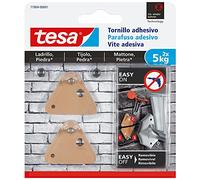 TESA 77904-00001-00 77904-00001-00-Smart Mounting System SMS Tornillo Adhesivo Triangulo hasta 5Kg Ladrillo/Piedra, Set de 2 Piezas