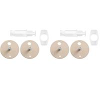 tesa Adaptador POWER.KIT BK43,2, repuesto autoadhesivo, placa metálica, Ø 34mm, altura 16mm, longitud tornillo 12mm (Paquete de 2)