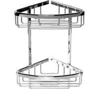 Tesa aluxx bathroom corner shelf 40205 chrome in dhesive mnt.