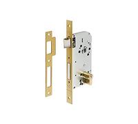 Tesa Assa Abloy 13058CAE Cerradura de embutir para puertas de madera Con Cilindro Dorado Entrada 50 mm / Frente Cuadrado 130
