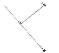 Tesa Assa Abloy, 1930908NV, Barra Antipánico Universal 1930 con dos puntos de cierre, Picaportes de Acero Basculante, Negro y Verde