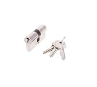 Tesa Assa Abloy, 50303060N, Cilindro Estándar, TE5, Leva Larga, Llave - Llave, Niquelado, 30 x 60 mm