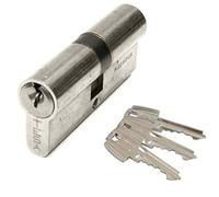 Tesa Assa Abloy, 50303550N, Cilindro Estándar, TE5, Leva Larga, Llave - Llave, Niquelado, 35 x 50 mm