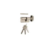 Tesa Assa Abloy, 503B3010N, Cilindro Estándar, TE5, Leva Larga, Llave - Botón, Niquelado, 30 x 10 mm