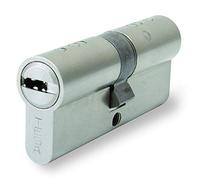 Tesa Assa Abloy M8503055N Cilindro De Seguridad Estándar T80 Niquelado 50 x 30 mm Llave - Llave Leva Corta