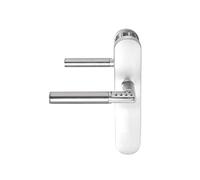 Tesa Assa Abloy Manilla electrónica con teclado digital CODE HANDLE de roseta con picaporte mano Izquierda en cromado