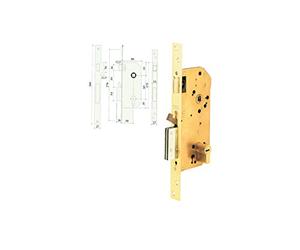 Tesa Assa Abloy R200B566L Cerradura De Seguridad Monopunto Con Cilindro T60, Acero Inoxidable/Dorado
