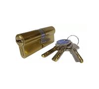 Tesa Assa Abloy, T6353030L, Cilindro de Seguridad, T60, Leva Larga, Llave - Llave, Latonado, 30 x 30 mm