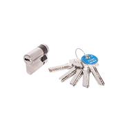 Tesa Assa Abloy T6554510N Cilindro De Seguridad Estándar T60 Niquelado 45 x 10 mm Medio Cilindro Llave Leva Larga