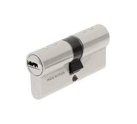 Tesa Assa Abloy T8554045N Cilindro De Seguridad Estándar T80 Niquelado 40 x 45 mm Llave - Llave Leva Larga