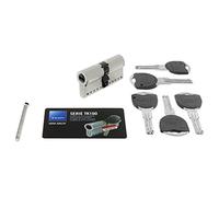 Tesa Assa Abloy TK154560N Cilindro de Alta Seguridad TK100 Doble Embrague Niquelado 45 x 60 mm Llave - Llave