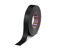 tesa band 4651 - Cinta textil prémium de alto rendimiento, varios anchos y colores (25 mm x 50 m, color negro)