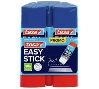 tesa Barra de pegamento triangular EASY STICK - 3 x 25 g | Pegamento triangular de precisión para papel - sin disolventes ni olor, lavable con agua fría - bordes, líneas y puntos
