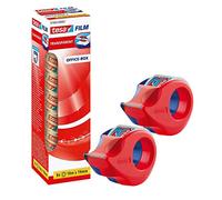 tesa Caja transparente para oficina de 10 m x 19 mm (+ 2 bolsas de mano Mini)