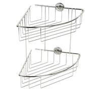 Tesa Cesta de baño angular BT210P (20,3 x 20,5 x 27,5 cm, Metal, Inox)