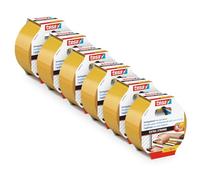 tesa Cinta adhesiva de doble cara de fijación para suelos irregulares - Rollo autoadhesivo antideslizante para moqueta y revestimientos de suelo de PVC - 10 m x 50 mm, lote de 6