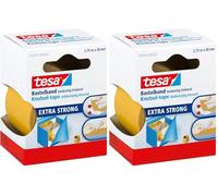 tesa Cinta adhesiva de doble cara manualidades (2,75 m, 38 mm), blanco (Paquete de 2)