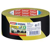 CINTA ADHESIVA TESA DE SEGURIDAD AMARILLA Y NEGRA POLIPROPILENO 66 MT X 50 MM