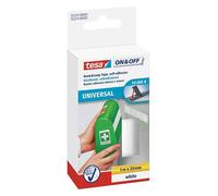 Tesa cinta adhesiva de velcro blanca autoadhesiva de 20 mm x 100 cm