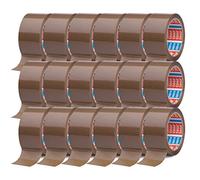 tesa Cinta Adhesiva del paquete cinta adhesiva (66 m x 50 mm) (18 Rollos/Marr?n)