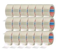 tesa Cinta Adhesiva del paquete cinta adhesiva (66 m x 50 mm) (18 Rollos/transparente)