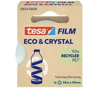 TESA Cinta adhesiva Tesafilm Eco&Premium 33:19 HFB, 90% reciclado, Blanco, Ref. 59034-00000-00