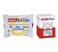 Tesa - Cinta adhesiva transparente 66 mts. x 15 mm., 10 unidades