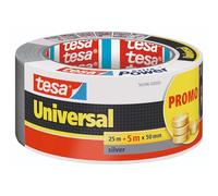 tesa Extra Power Universal, Cinta Adhesiva Americana Reforzada para Reparar, Fijar, Agrupar, Reforzar o Sellar, Gris, 30 m x 50 mm