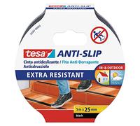 CINTA ANTIDESLIZANTE ADHESIVA TESA USO INTERIOR / EXTERIOR COLOR NEGRO 5 MT X 25 MM