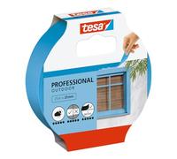 tesa Cinta de Carrocero EXTERIOR - Cinta de Pintor Fina - Enmascaramiento Altamente Preciso para Exteriores - Resistente a los rayos UV y al clima - 25 m x 25 mm - Azul