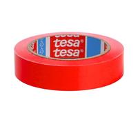 tesa Cinta de embalaje de PVC (60404): 1 in. x 72 yds. (rojo)