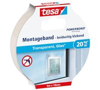 tesa Cinta de montaje para transparentes y vidrio 20 kg/m