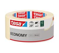 tesa Cinta de Pintar ecoLogo UNIVERSAL - Cinta de Pintor, Removible Sin Residuos hasta 4 Días Después, Sin Disolventes, beige - Ancha, 50 m x 50 mm