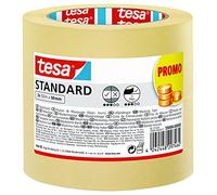 tesa Cinta de Pintar STANDARD, Cinta de Pintor, Removible Sin Residuos hasta 2 Días Después, Sin Disolventes, Ancha, 2x 50 m x 50 mm