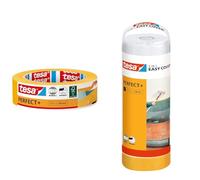 tesa cinta de pintor Perfect+ 50 m x 30 mm & Easy Cover Perfect+ Refill M - cinta de pintor 2en1 con papel washi cinta de pintor - 33 m x 140 cm