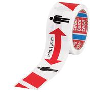 tesa cinta de señal "mantener distancia" cinta de marcado PP 50m x 50mm