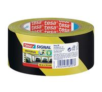 tesa Cinta adhesiva de señalización 58133 universal PP temporal Amarillo/Negro