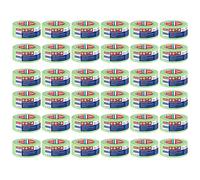 tesa Cinta de tela multiusos 4621, para trabajos de yeso y pintura en interiores y exteriores, para pegar y cubrir, color verde claro, 36 x 50 m x 50 mm, 36 unidades